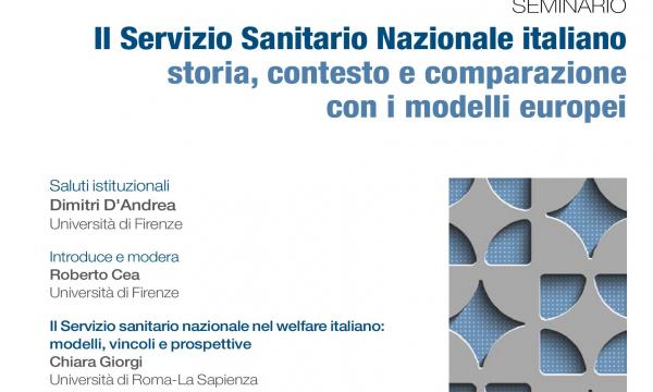 Il Servizio Sanitario Nazionale italiano. Storia, contesto e comparazione con i modelli europei.