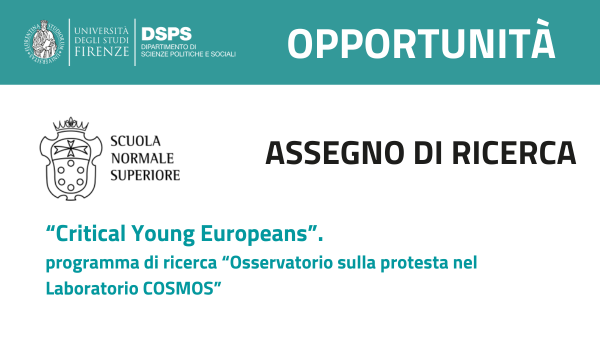 Selezione pubblica per assegno di ricerca presso la Scuola Normale Superiore di Pisa