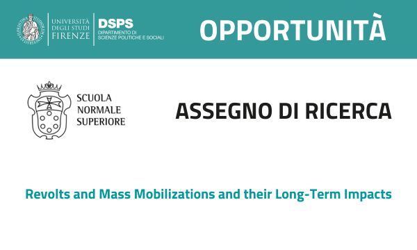 Selezione pubblica per assegno di ricerca presso la Scuola Normale Superiore di Pisa