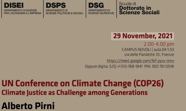UN Conference on Climate Change (COP26). Climate Justice as Challenge among Generations